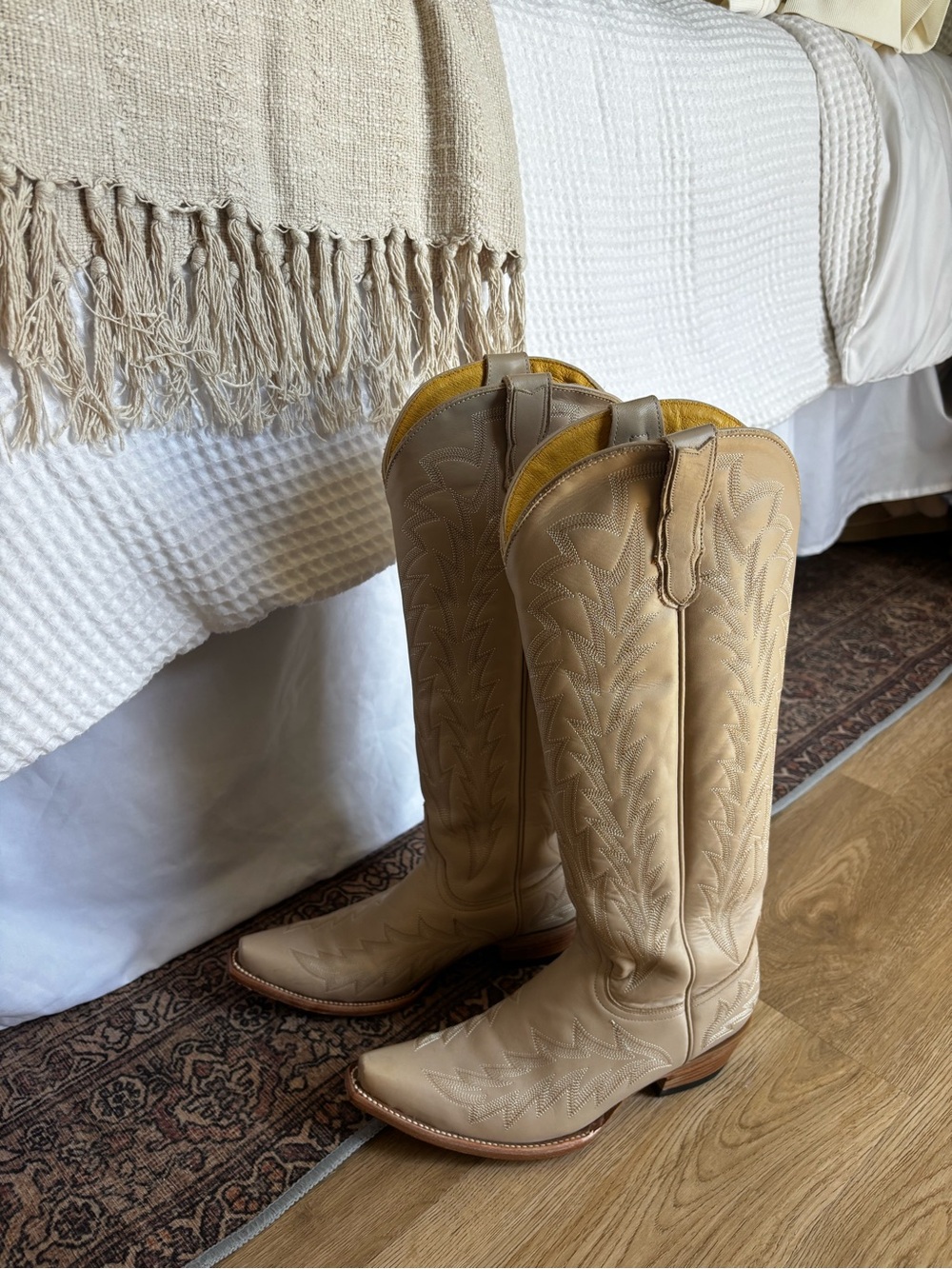 JRC & Sons Bone Cowgirl Boots